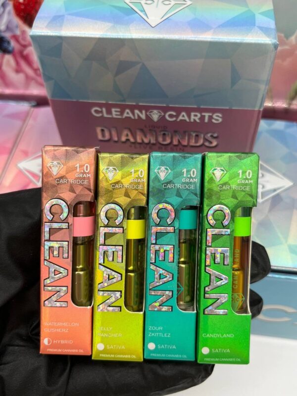 Clean Carts 1g liquid diamonds + live resin Cake vs Candy - Image 2