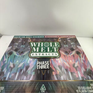 Whole Melt Dual Chamber Phase Three 2G Disposable – Liquid Diamonds Live Resin