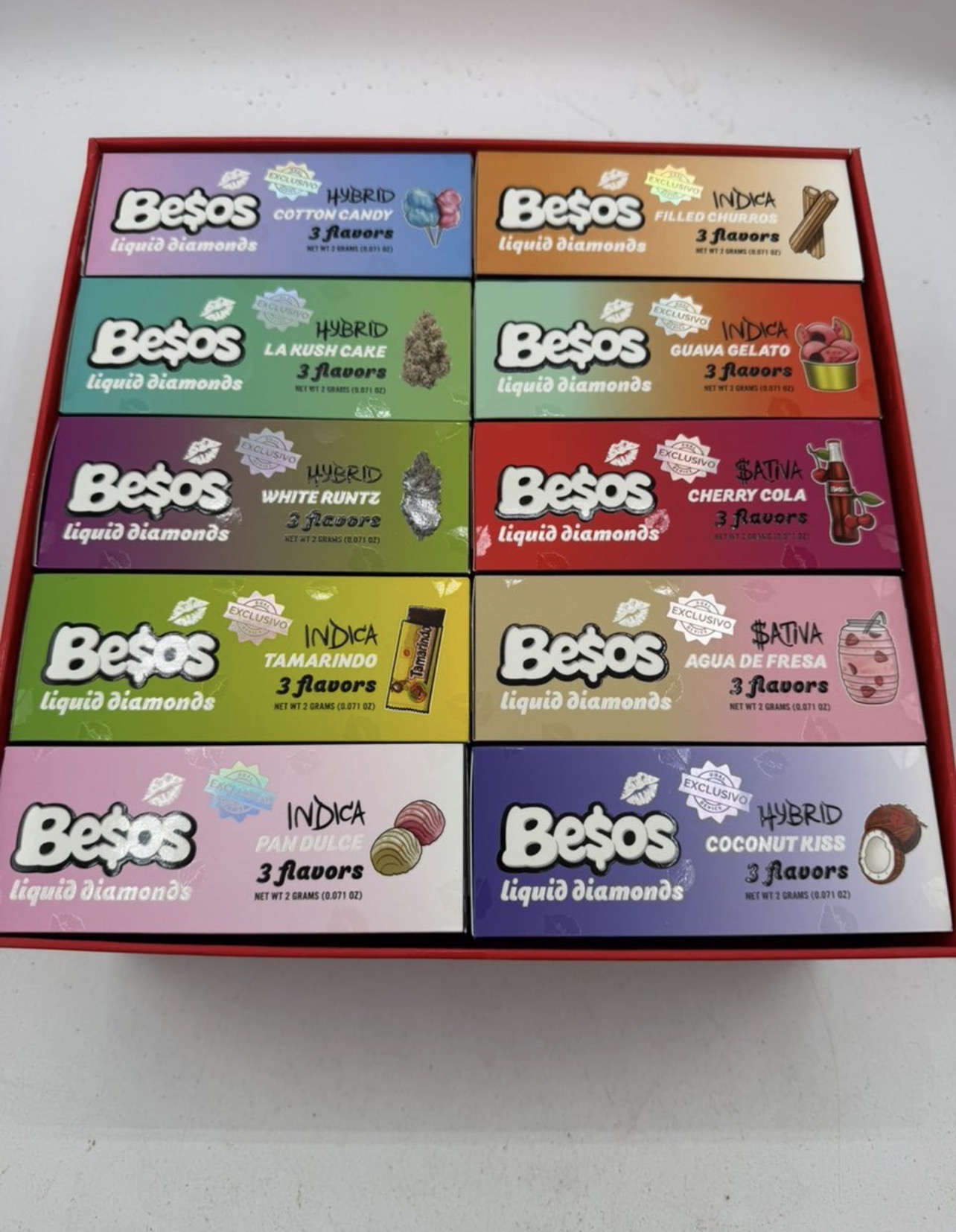 BESOS Dual 2G Disposable Vape with Screen – Liquid Diamonds – 3 Flavors - Image 2