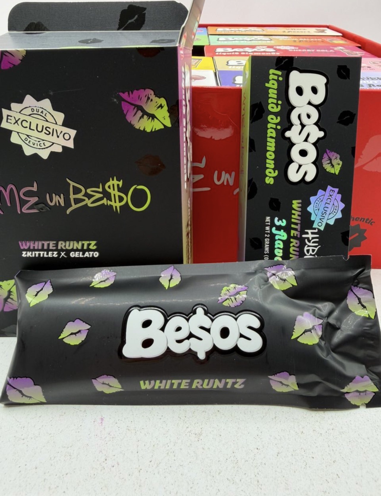 BESOS Dual 2G Disposable Vape with Screen – Liquid Diamonds – 3 Flavors - Image 4