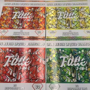 FADE V3 3 IN 1 DISPOSABLE 2G W/ PRE ROLL + GUMMIES – LIQUID DIAMONDS X LIVE RESIN
